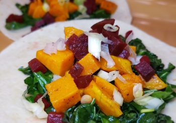 Roasted Butternut Squash & Beet Burritos