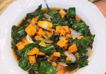 Sweet Potato, Lentil & Collard Greens Soup