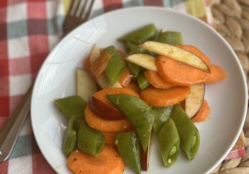 Curried Carrot, Snap Pea & Apple Salad