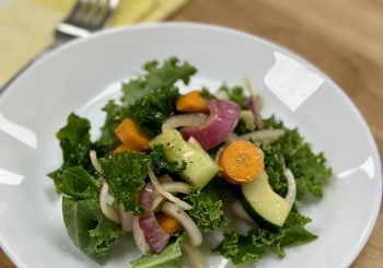 Honey Ginger Kale & Carrot Salad